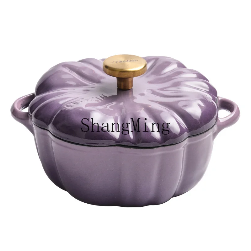 

PYH cast iron pumpkin enamel soup pot multi-functional pot household enamel soup pot induction cooker universal