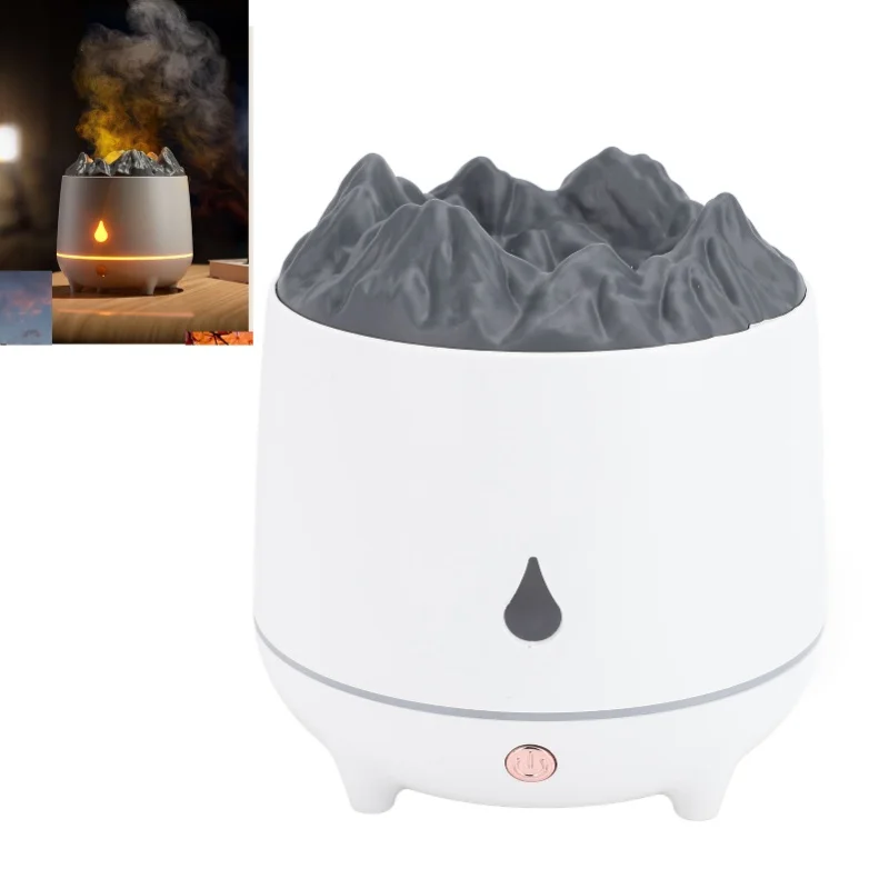 Volcano Humidifier Diffuser Timer Quiet Anti Dry Heating 2 Modes USB Volcano Essential Oil Diffuser Humidifier For Home Desktop