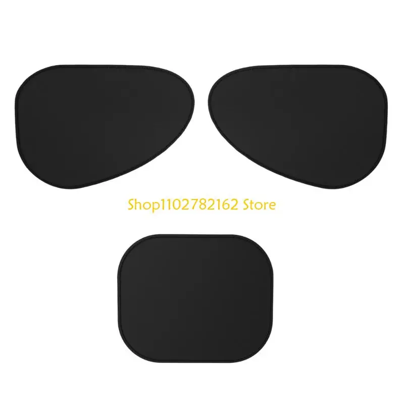 

547B Multipurpose Static Cling Window Protectors Heat Shield Privacy Screen For Vehicles Breathable Mesh Fabric Quick Setups