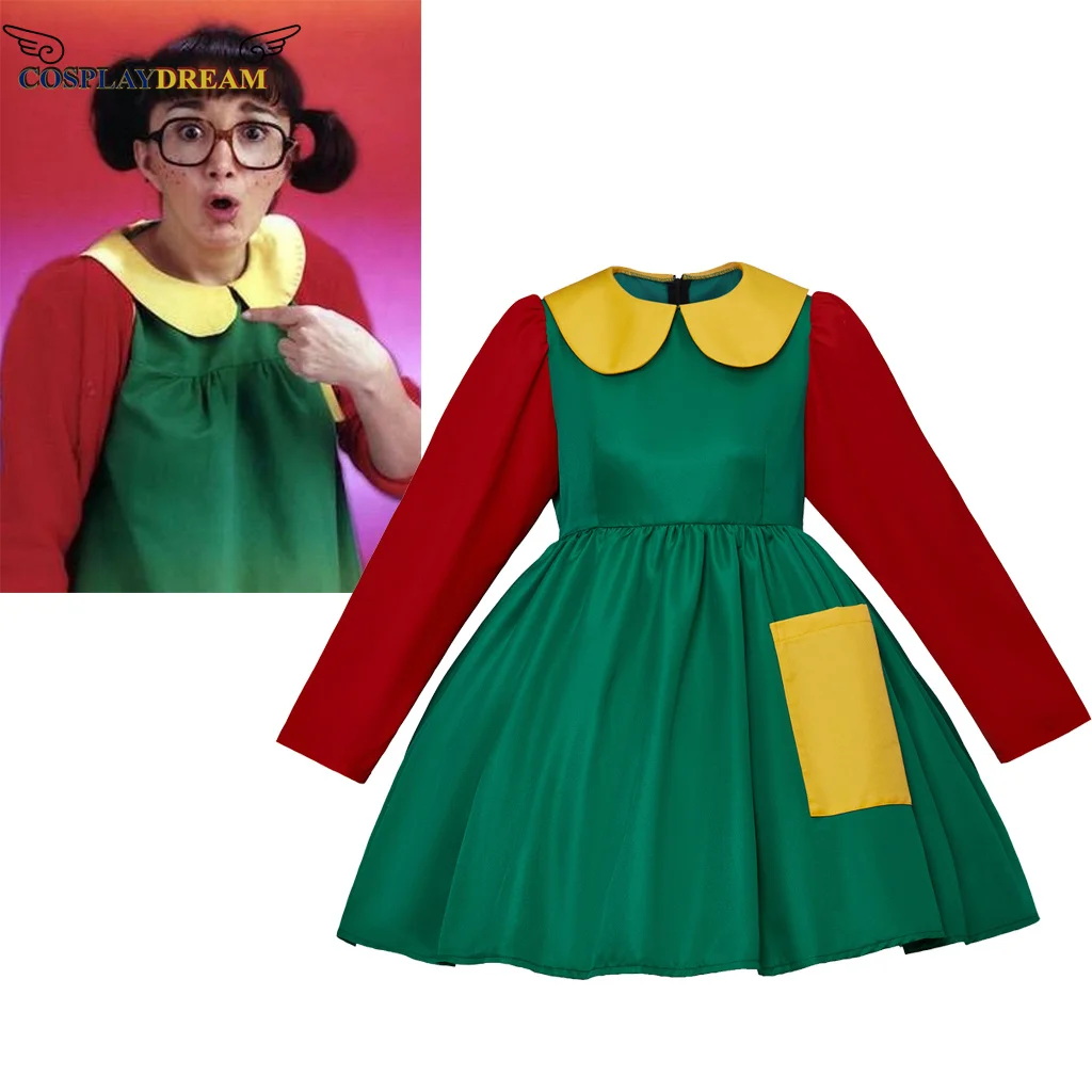 La Chilindrina Filme Cosplay Traje Para As Mulheres, Vestido De Halloween, Carnaval, Em Stock