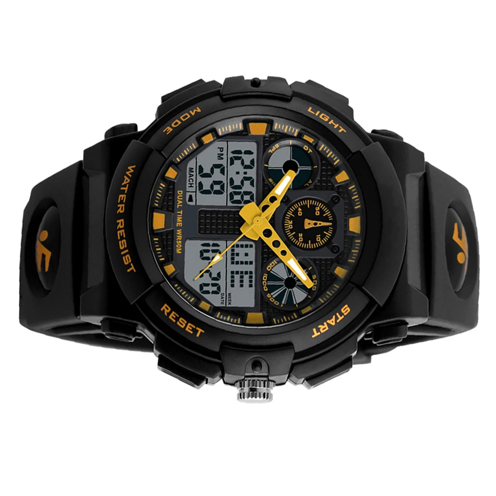 

1270 Waterproof Electronic Watch Sports Watches for Men Digital Analog LED Man Quartz Movement