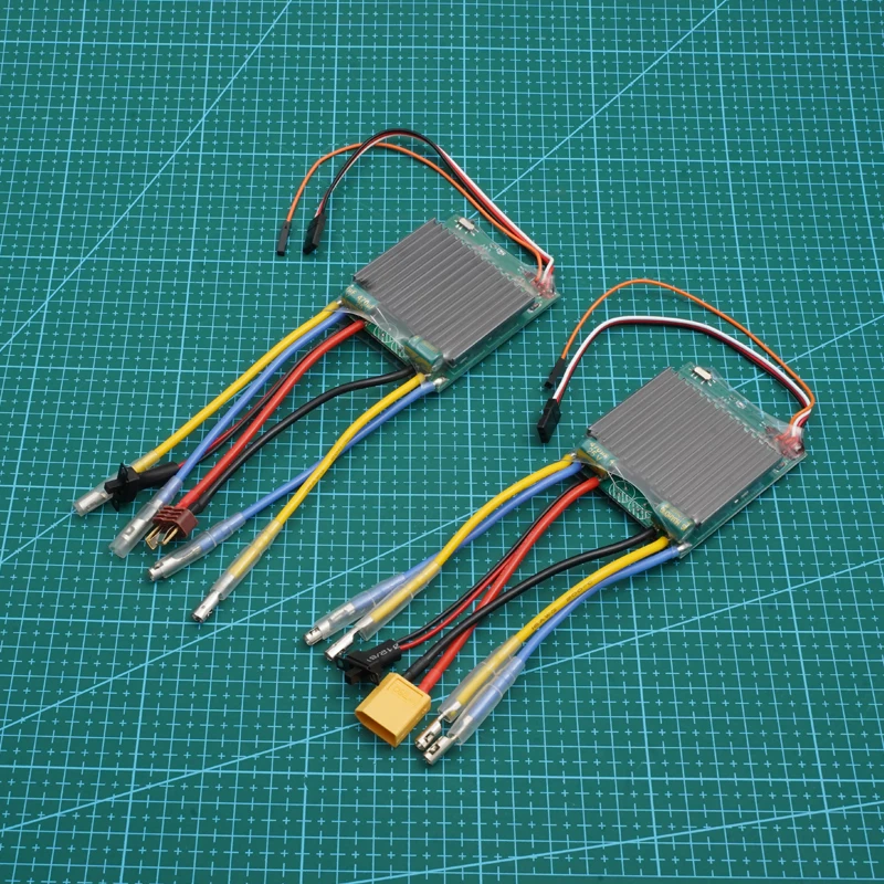 1PC 2-4S 40A Dual-Channel Bidirectional Brushed ESC for Differential Drive Boats RC Model Dual Motor Electronic Speed Controller