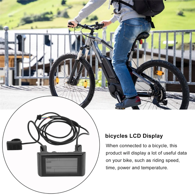 lcdディスプレイパネル電動自転車コンピューターアクセサリーメーター36vsw900b-m