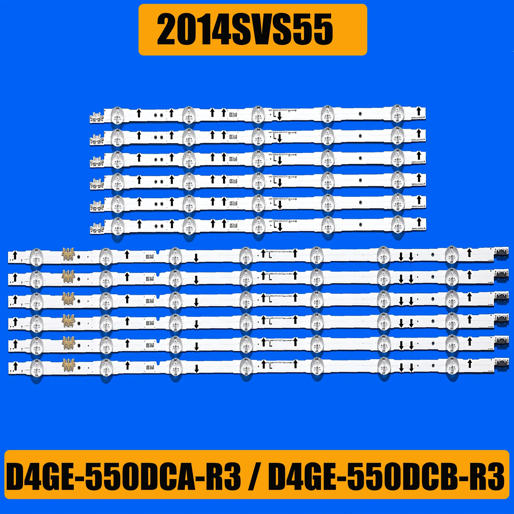 LED Backlight strip For 2014SVS55 UA55J5088 UE55H5500 UE55H6200 UE55H6350 UE55H6400 UE55H6500 D4GE-550DCA-R3 D4GE-550DCB-R3