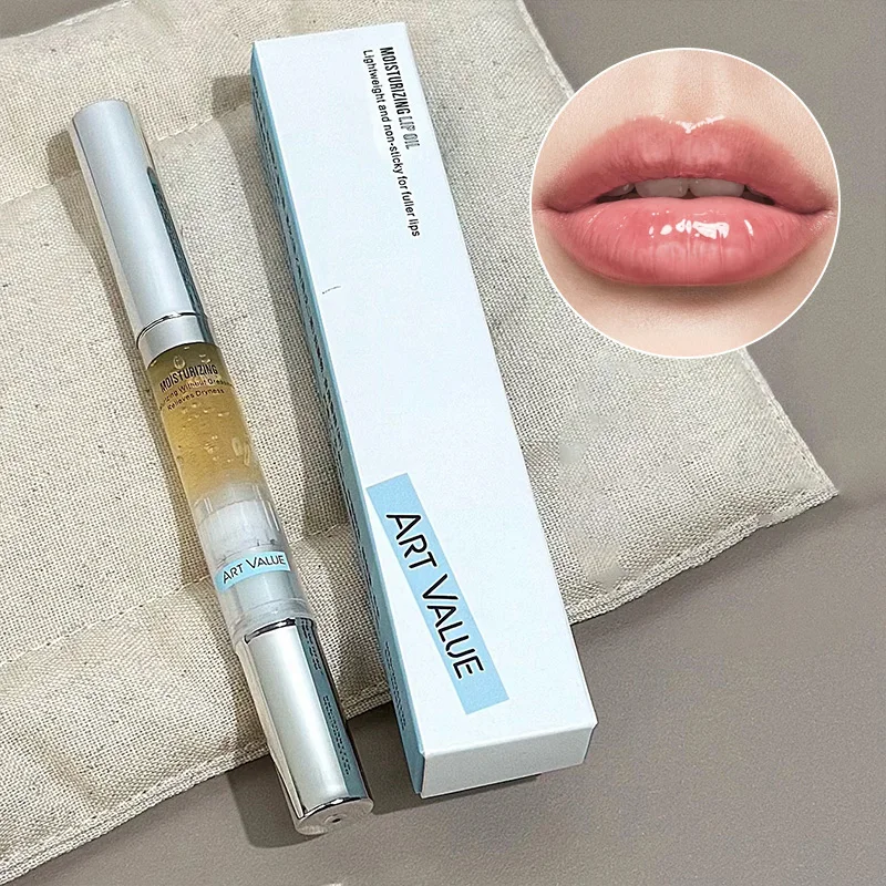 Óleo hidratante rotativo para cuidados com os lábios, hidratante e hidratante, mantém os lábios secos, leves e não pegajosos, cuidados com os lábios para outono e inverno