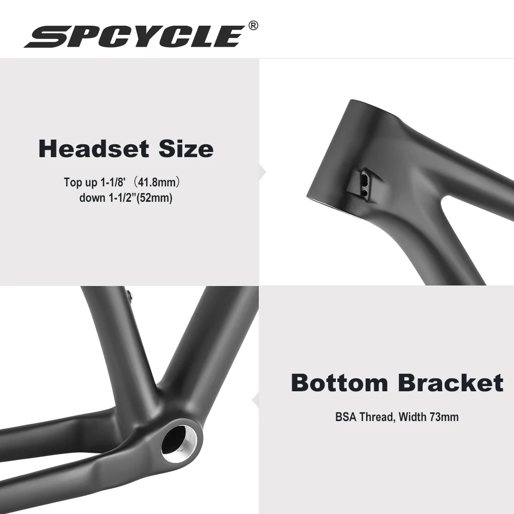 Spcycle 2026 Ner 29er هاردتيل الكربون MTB الإطار 148x12 مللي متر دفعة BSA UDH شماعات دراجة هوائية جبلية إطار الكربون 29