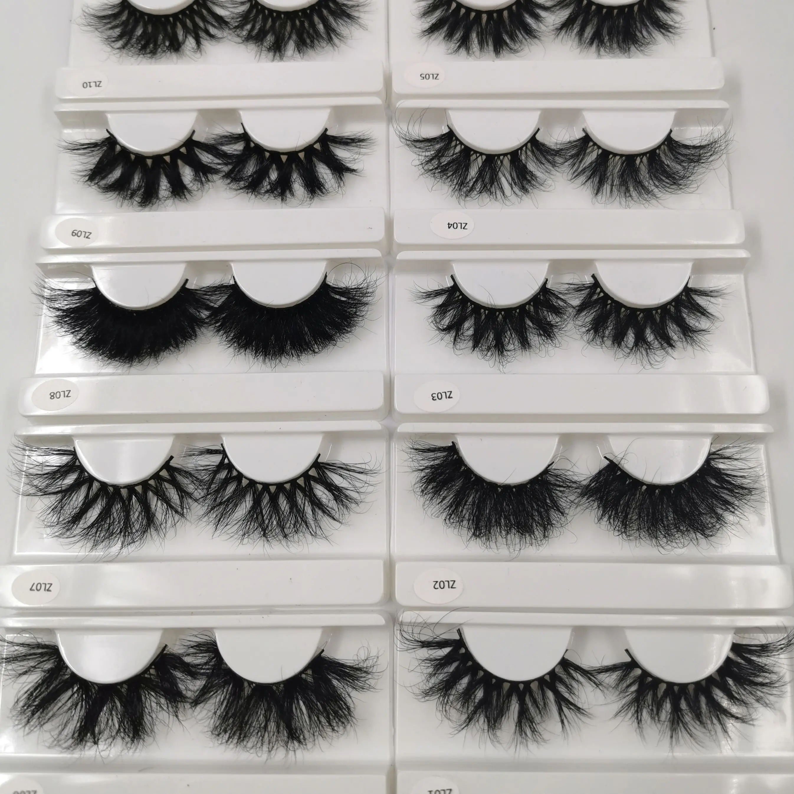 New 25mm Fluffy Mink Lashes Wholesale 5/10/50/200 Pairs  Real Mink Hair Natural Eyelashes Wholesale  Mink Eyelashes Bulk