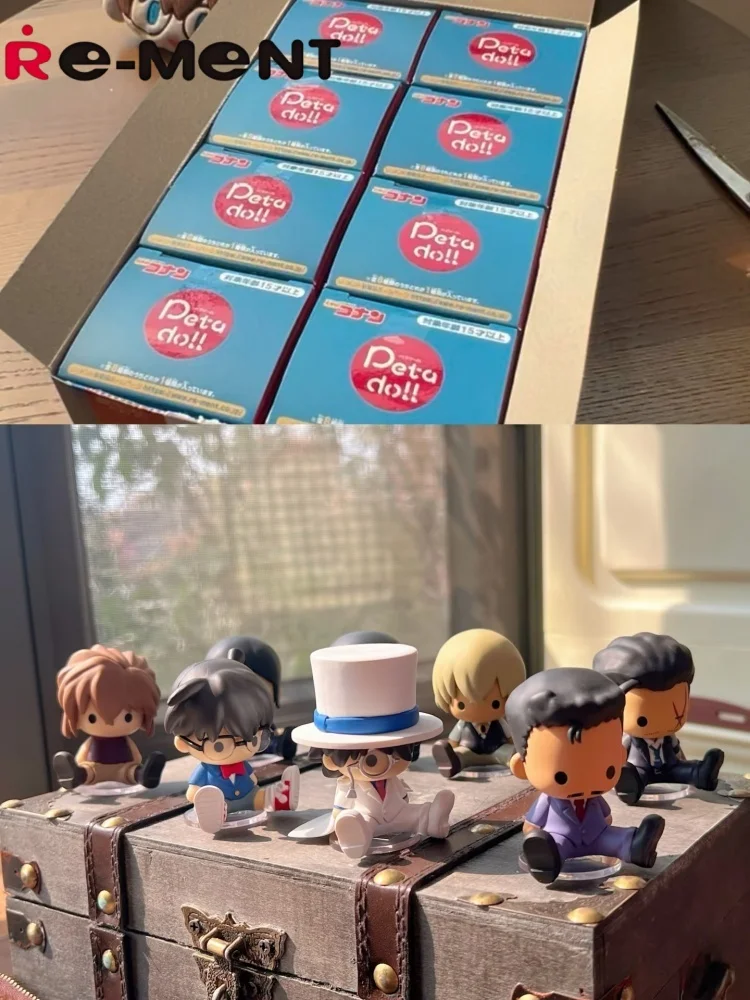 Détective Conan Kudo Shinichi voleur fantôme Re-Ment Petadoll série Anime Collection boîte aveugle Figure modèle jouet cadeau
