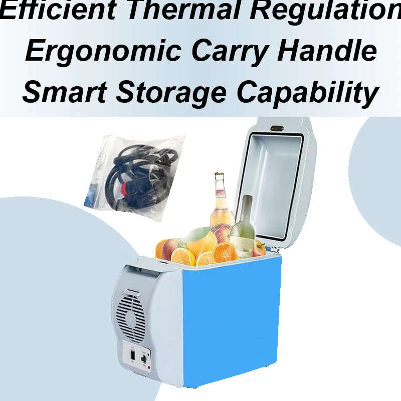 

Camping Refrigerator Travel Electric Fridge Portable Anti-Slip 7.5L Portable Refrigerator With Double Modes For Kitchen Car