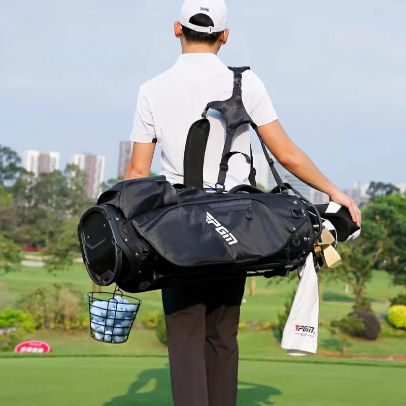 

Мужская роскошная легкая водонепроницаемая сумка для гольфа из искусственной кожи из микрофибры, настраиваемая, 14-сторонняя
