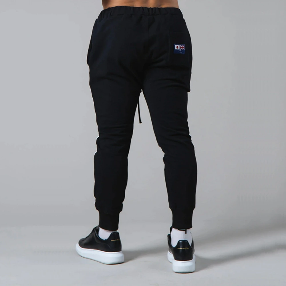 Pantalon de survêtement en coton à rayures latérales pour hommes, pantalons de jogging skinny, survêtement de musculation décontracté, pantalon de course, salle de sport, fitness, sport, fjMale