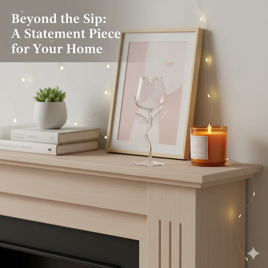 

Transparent Rose Shaped Wine Glass Goblet 150ml 280ml Creative Romantic Glass Cup for Cocktail Wedding or Table Decor