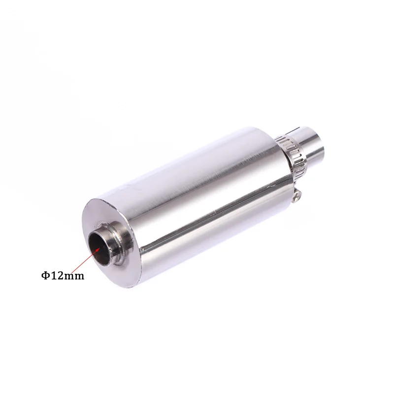 Engine Stainless Steel ExhaustSilencer Muffler 16mm End Tuned Pipe Baffler for Rc Boat