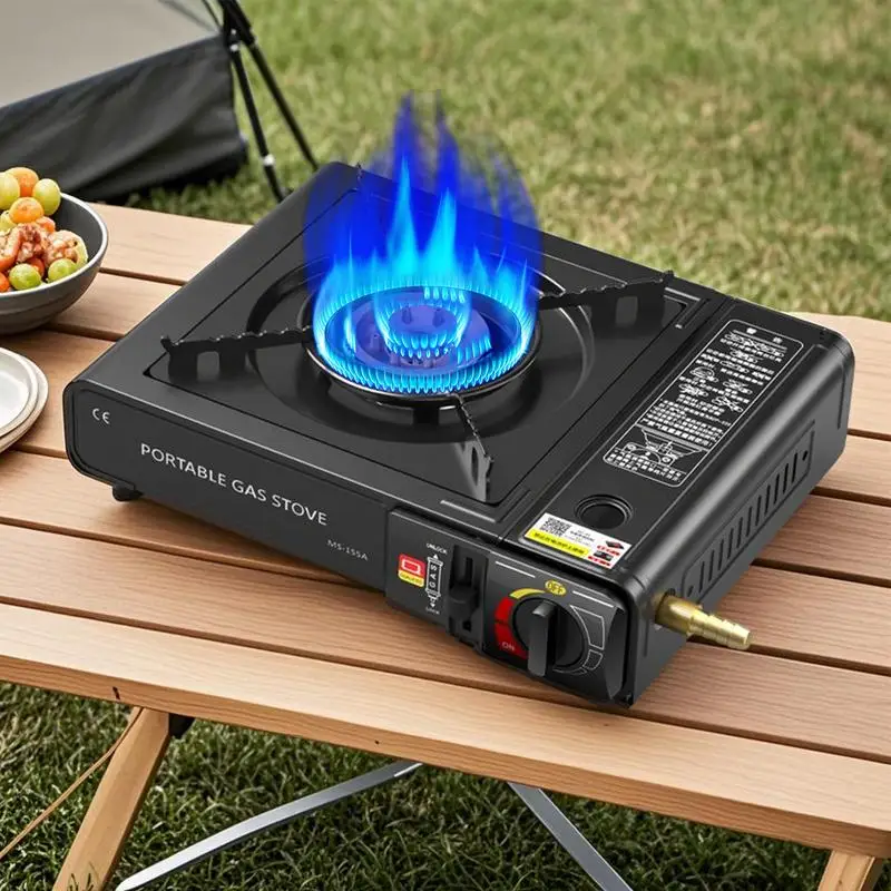 

GasOne Portable ButaneCamping Stove With Case Automatic Ignition Precise Heat Control Camping & Tailgating And Outdoor Cooking