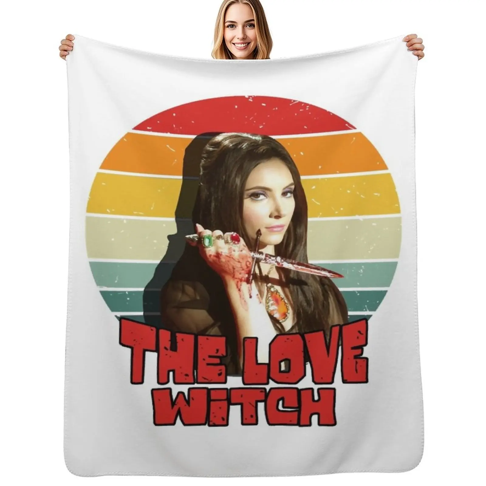 Cool Graphic Gift The Love Beautiful Model Witch Cute Gift Throw Blanket Men's Soft Warm Throw Blanket for Couch