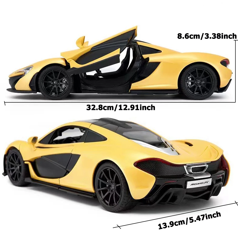 RASTAR Mclaren P1 RC Car 1:14 Scale 600mAh Battery RC Auto Open/Close Door LED Lights Rubber Wheels Toys For Children Adults