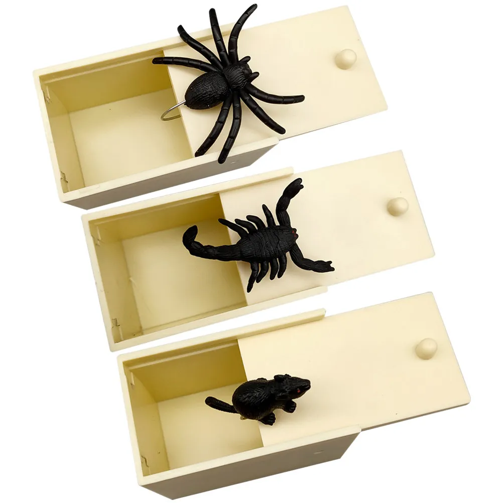 할로윈 장난용 시뮬레이션 거미 3개, 무서운 장난감, 어린이 파티 장난 선물, 곤충 무서움 게임