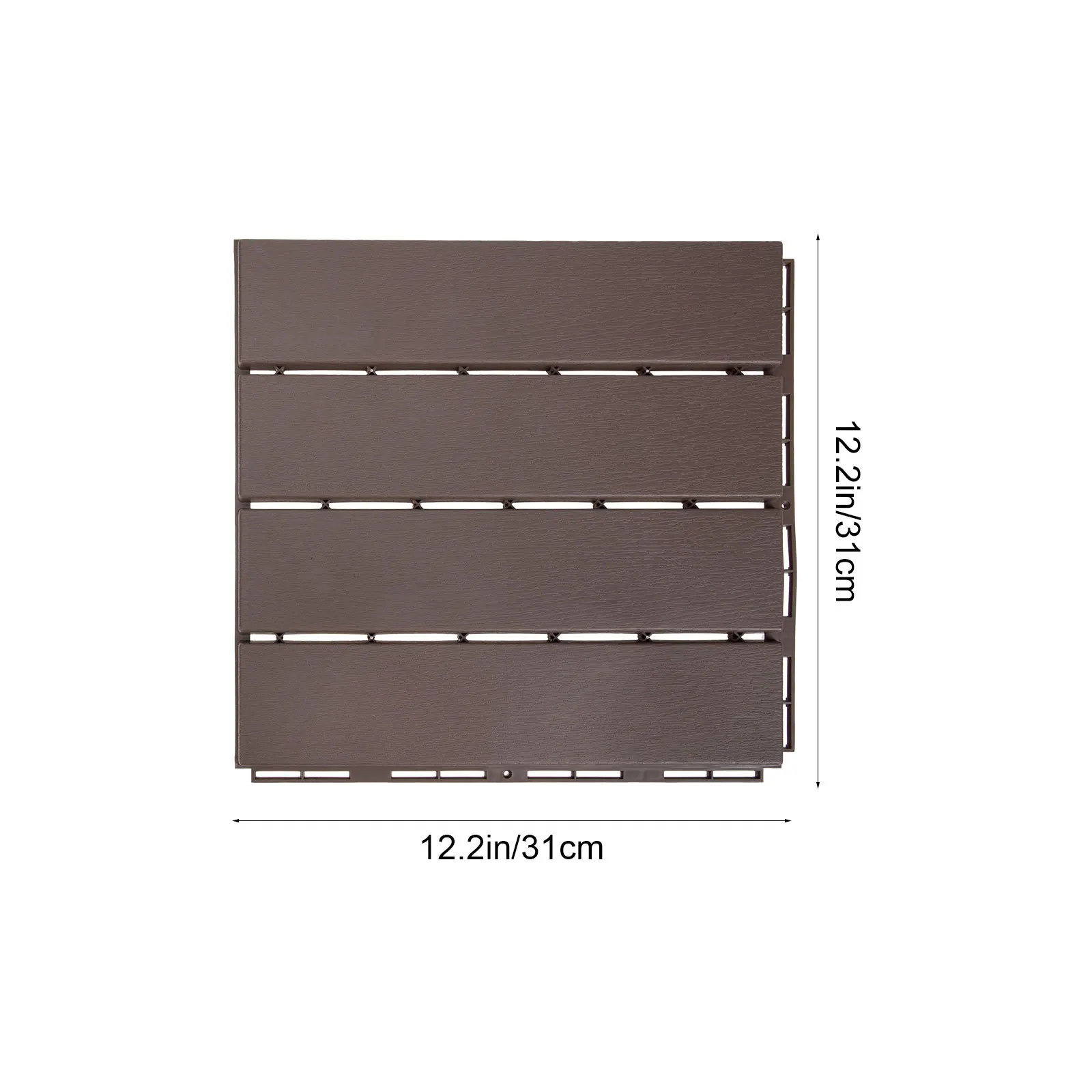 Pavimenti in legno-plastica impermeabile Pavimento esterno ad incastro per piastrelle da giardino antiscivolo a bordo piscina rombico