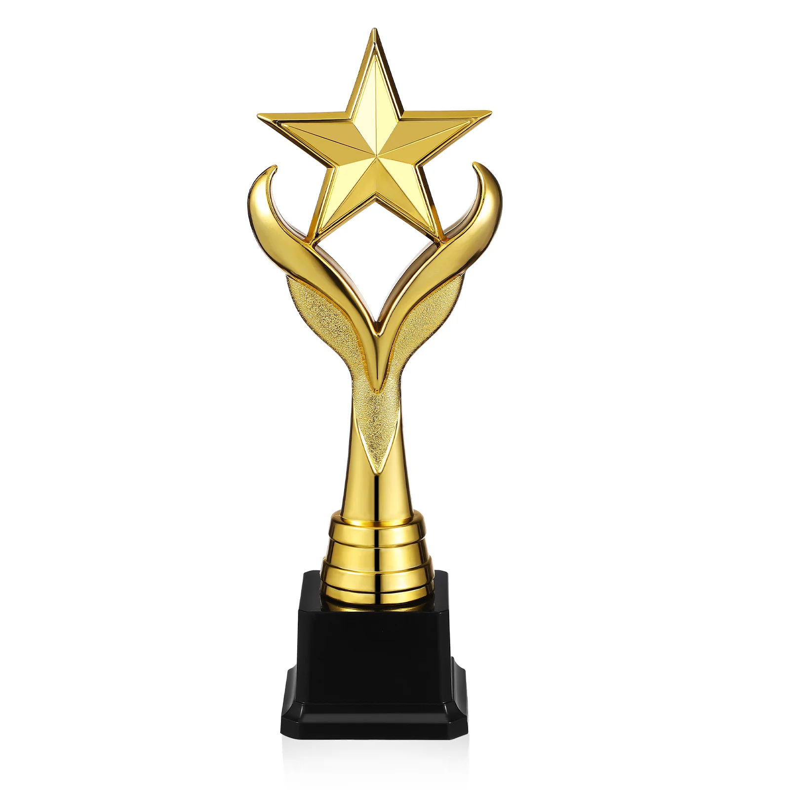 

Plastic Trophy Cup for Winner Sports Competition Unique Star Design Durable Metallic Finish Versatile Use Award Model