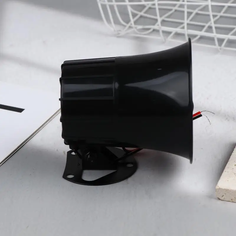 1/2/3 قطعة تيار مستمر 12 فولت ثلاثة أضعاف بوق الإنذار في الهواء الطلق إنذار سيرينا إنذار المتكلم السلكية بصوت عال إنذار القرن لنظام إنذار 110dB #4