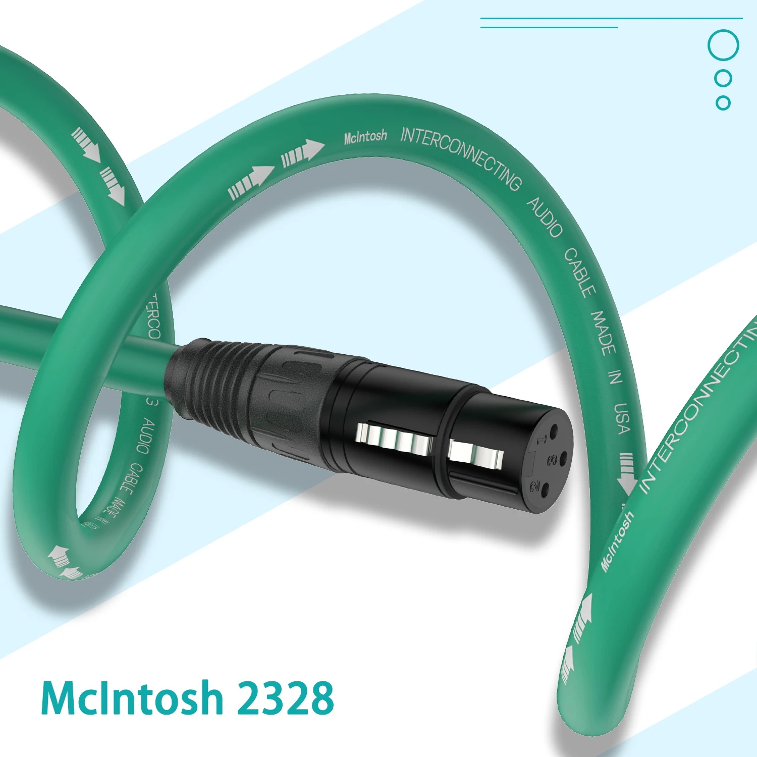 McIntosh 2328 Hifi Silver-plated 2XLR Cable High Quality 6N OFC HIFI XLR Male to Female Audio Cable