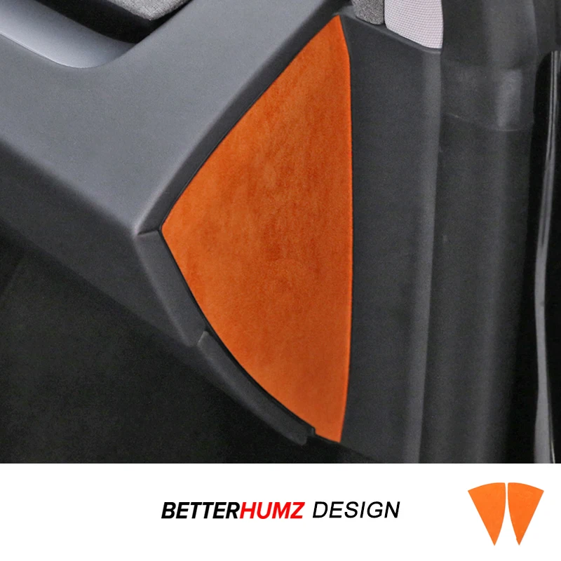 Für Tesla 2018-Modell 3 Highland Model Y Juniper aus Alcantara Armaturenbrett Panel Side Trim Aufkleber Auto Innen Zubehör