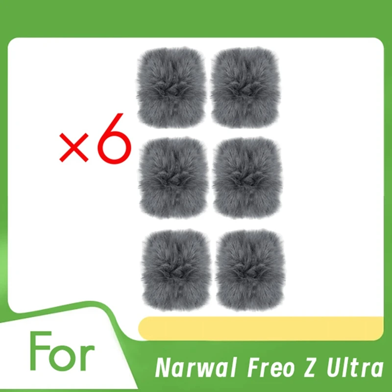 

AT64 6 PCS Mop Baseboard Rag For Narwal Freo Z Ultra Robot Vacuum Cleaner Replacement Accessories