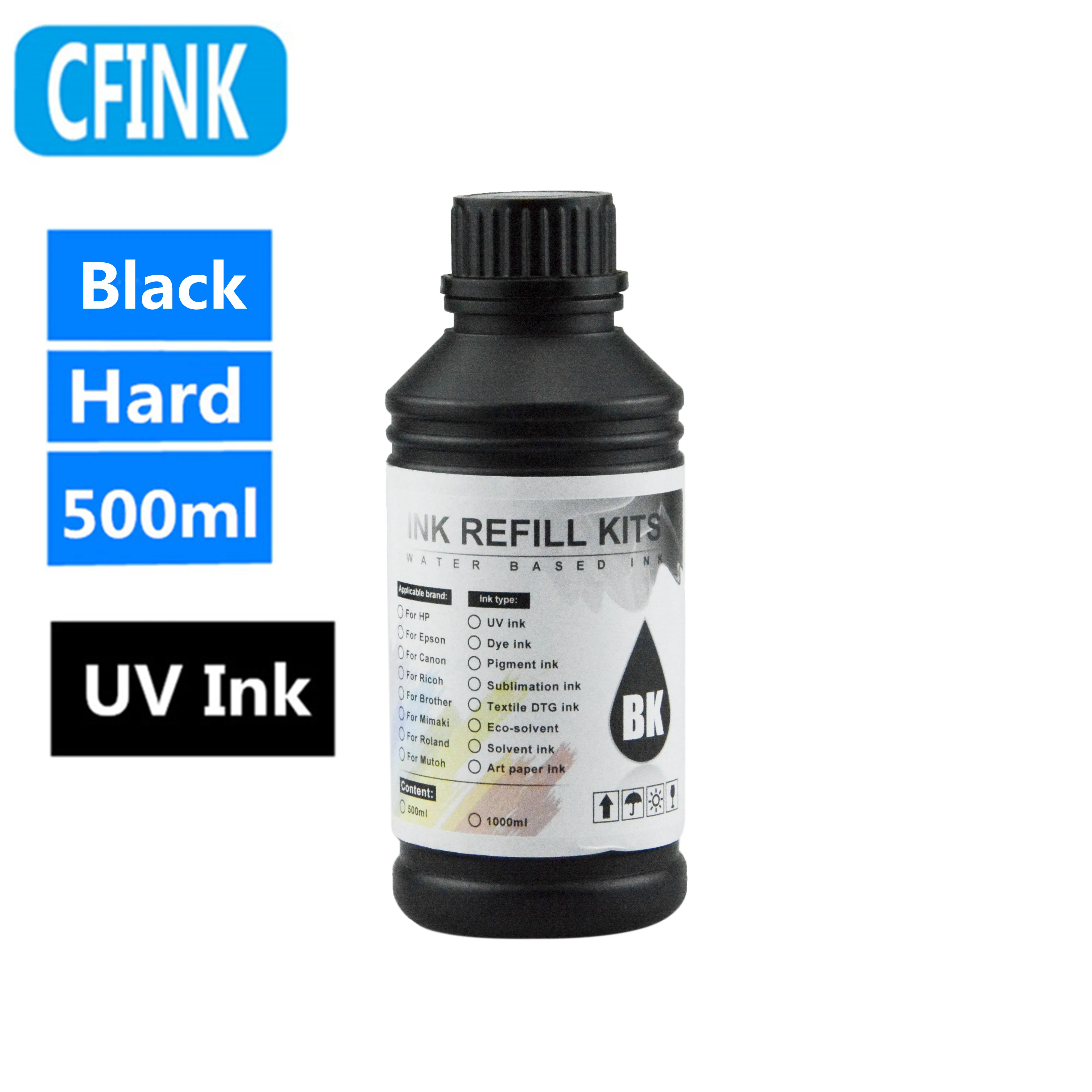 Tinta de curado UV Universal para impresora Epson L800, L805, L1800, R290, R330, 500, i3200, i1600, XP600, DX5, DX7, 1390 ML