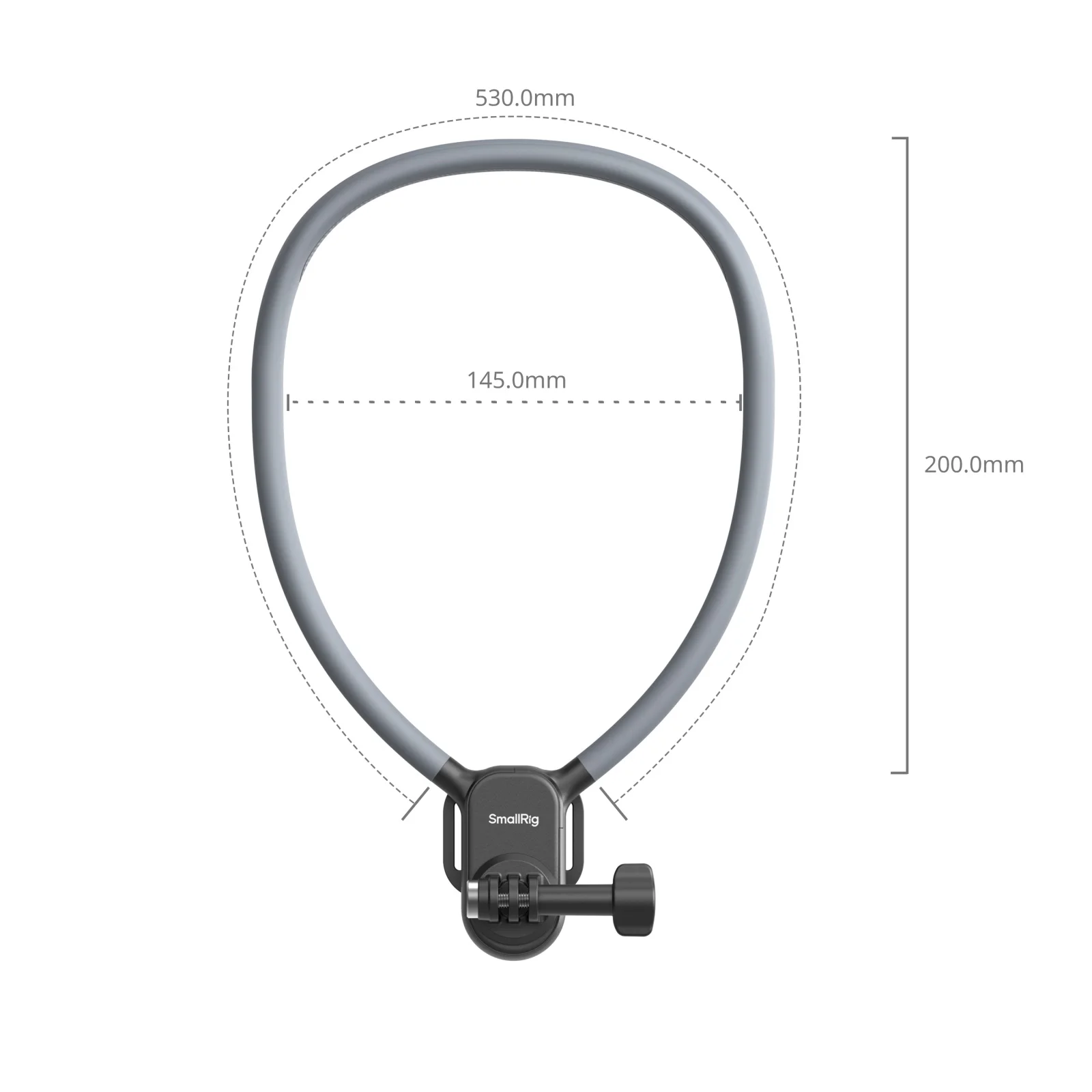 SmallRig Support de cou pour caméras d'action pour GoPro pour Insta360 pour DJI OSMO Action universel avec Support de cou, sangle -5596