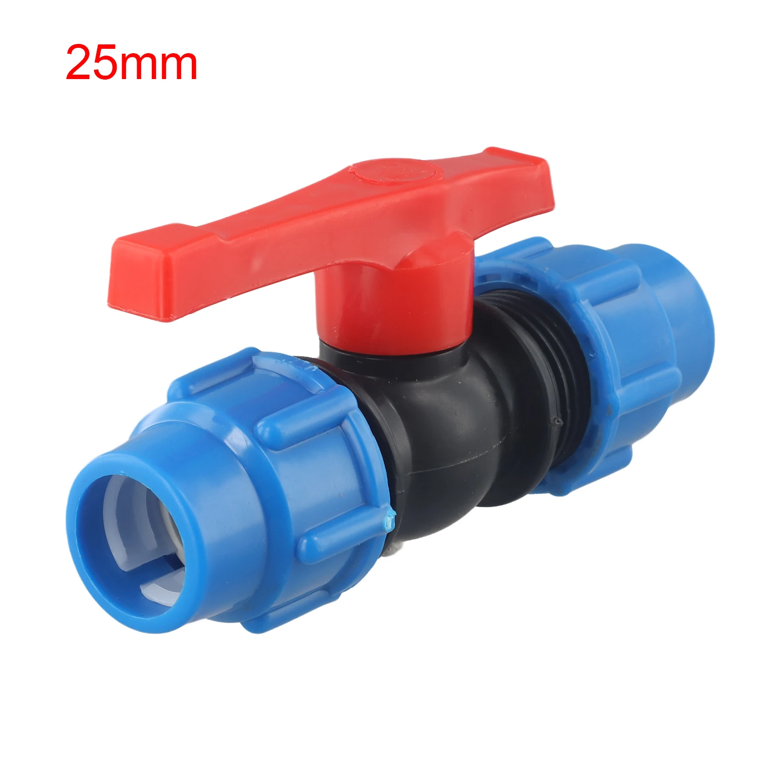 PE Pipe Ball Valve with Interchangeable Handle External Thread Stop Valve Fitting 202532mm High Pressure Resistance