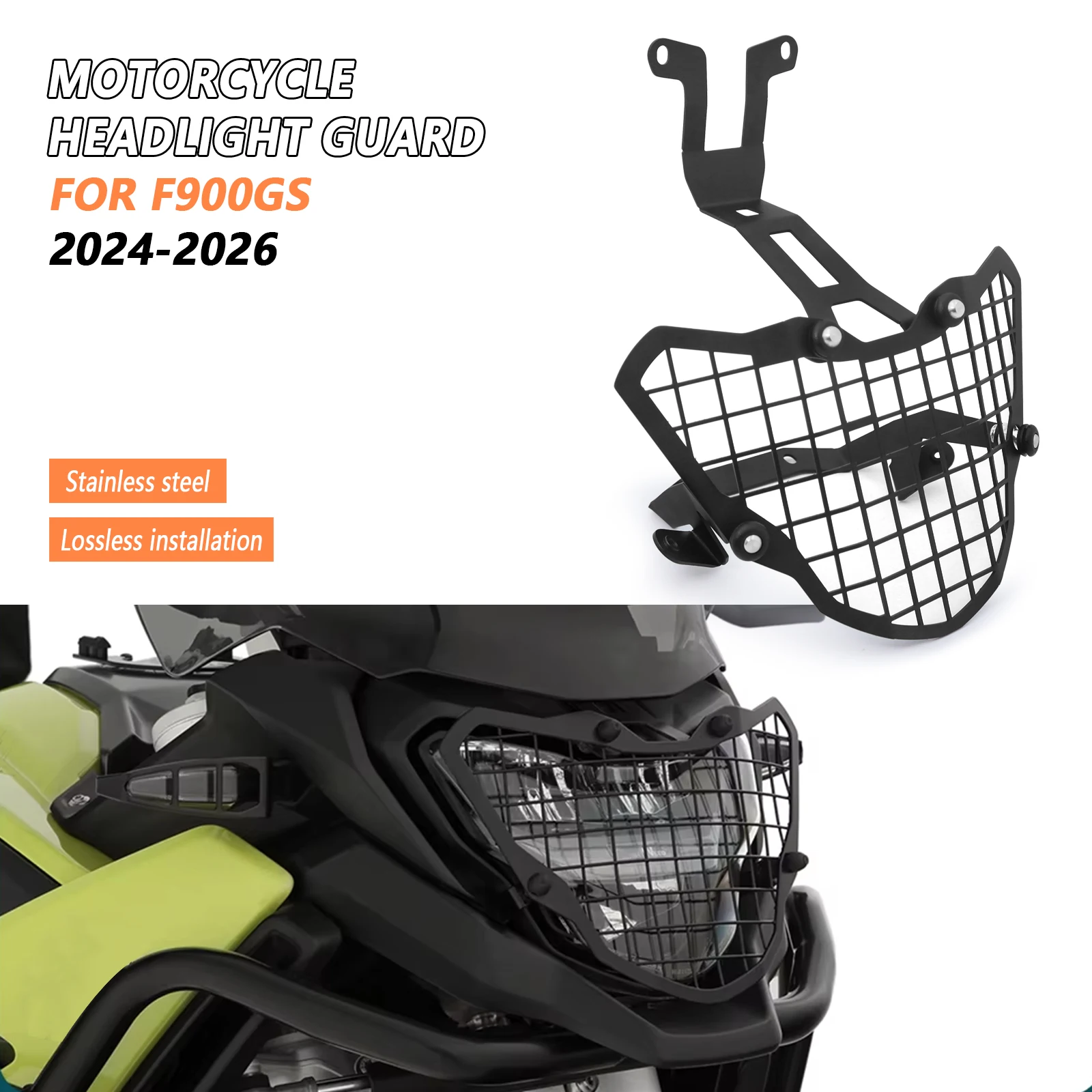 

Защитная решетка для фары мотоцикла BMW F 900GS F900 900 GS GS900 2024 2025 2026, защитный кожух для фары F900GS