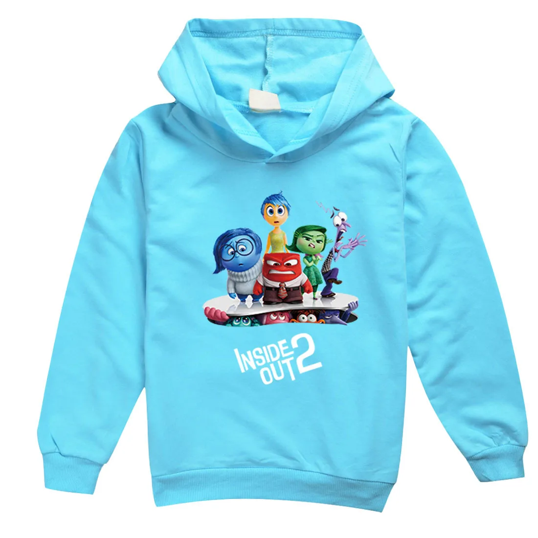 New Inside Out 2 Clothes Kids Hoody Sweatshirt Baby Girls Cartoon Jumper Toddler Boys Pullover Outerwear Children Casual Sweater