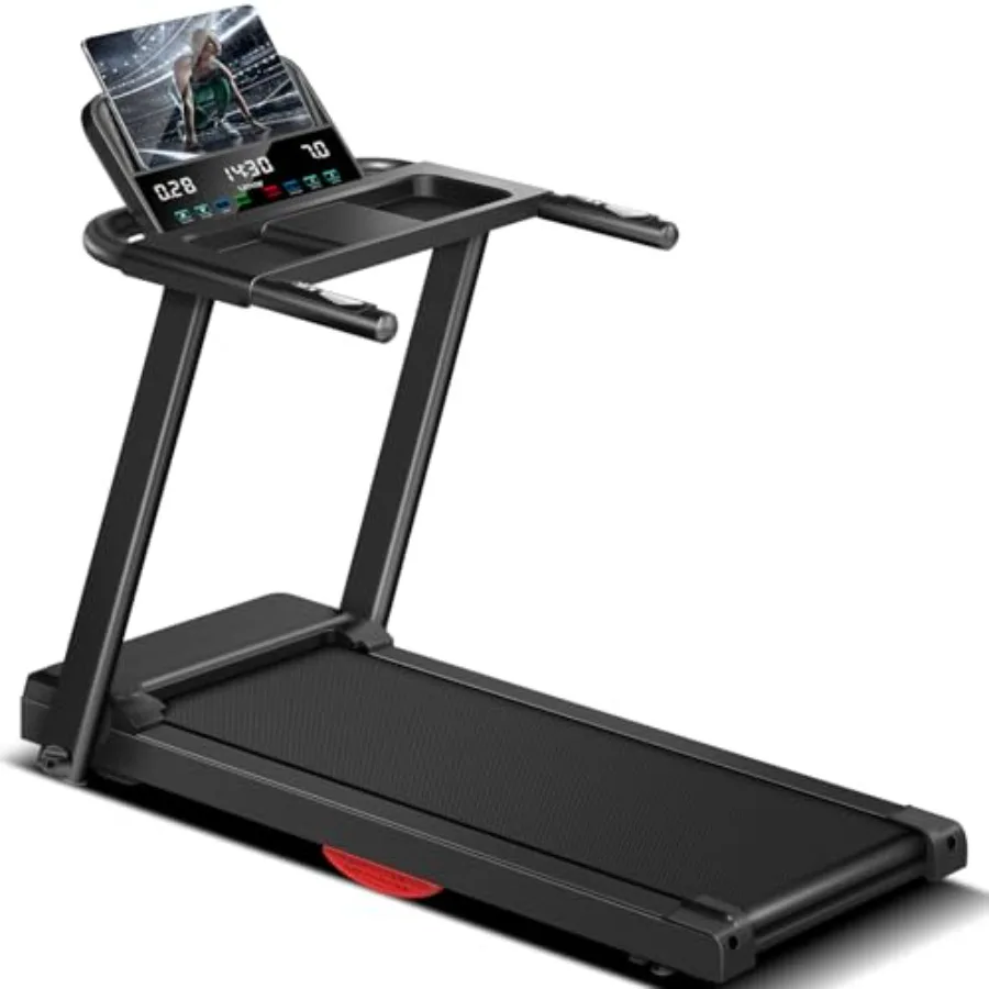 

Folding Treadmills for Home 2.5 HP Quiet Brushless Treadmill with Flipped Screen Pulse Sensor 7.5 MPH 300 LBS Capacity