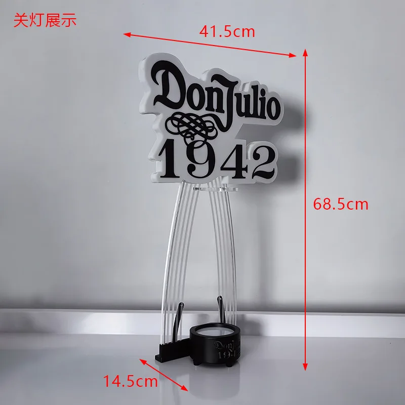 Estante luminoso LED champán tortilla vino tinto 1942 tequila whisky expositor bar KTV