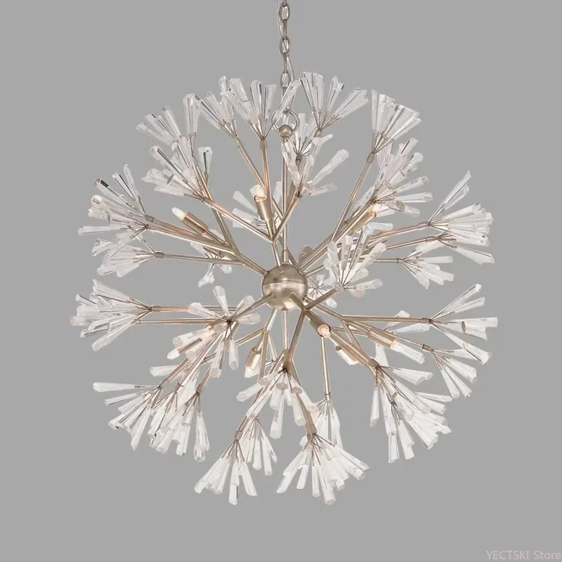 

GHJUYIOL Light luxury modern living room Italian crystal lamp, personalized clothing store, beautiful pendant light