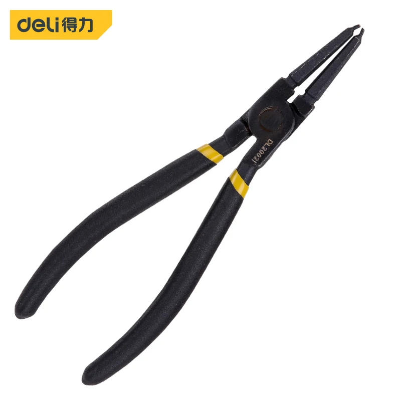 1Pcs 5/7/9 Inch Black Snap Ring Pliers Retaining Ring Pliers Circlip Internal External Straight Curved Circlip Pliers Hand Tools