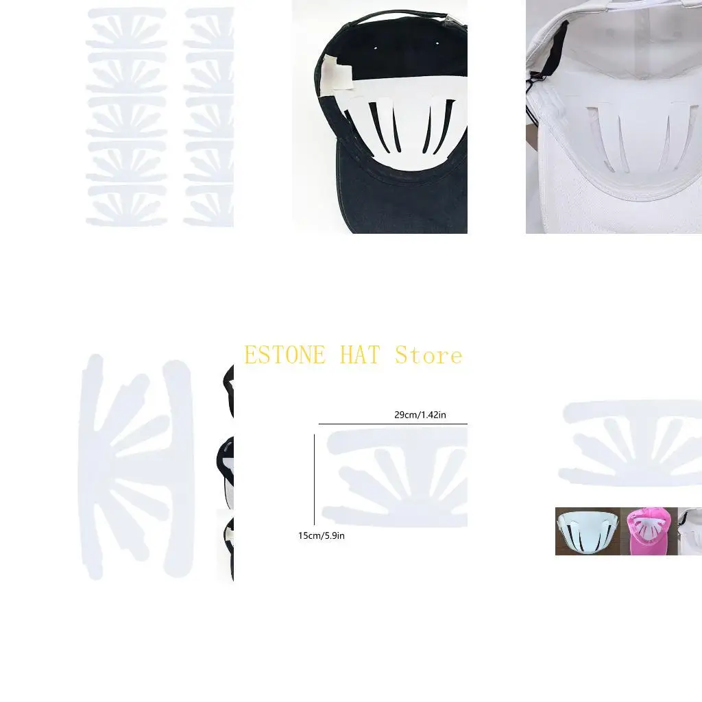 

49MF 10 Pack Hat Inserts for Baseball Perfect for Display and Storage Supply