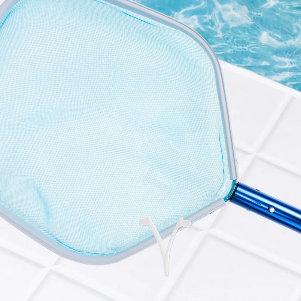 20 Stück Pool-V-Clips, langlebige Kunststoff-Skimmer-Netz-Aufsätze, Schwimmbad-Stangenverbinder, einfache, langlebige Nutzung