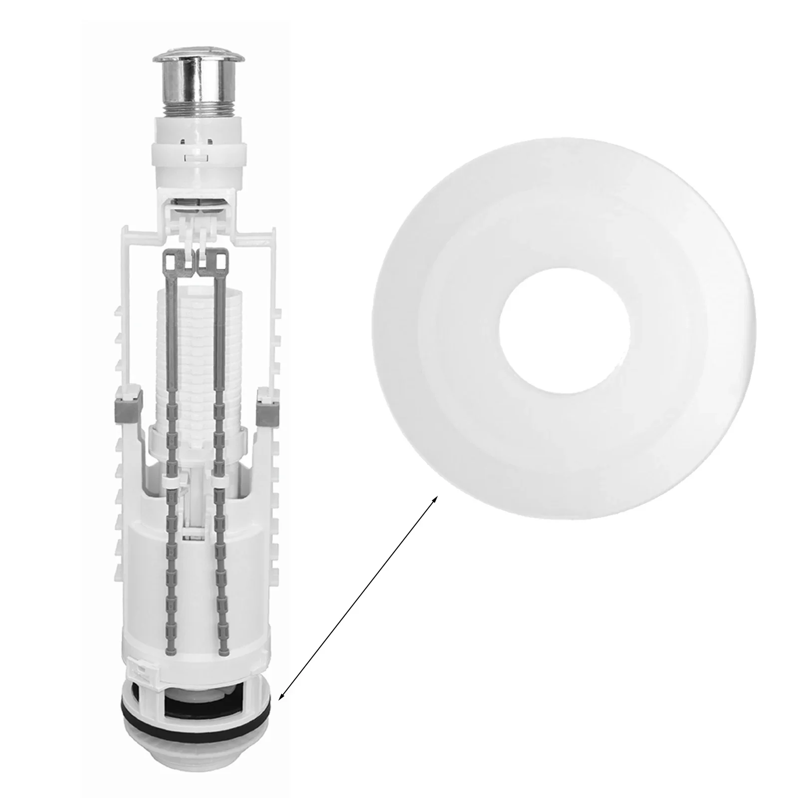 

Replacement Toilet Seal Washer Rubber Seal Washer Toilet Flush Valve Seal Versatile Compatibility 0.94 Inch Outlet Connection