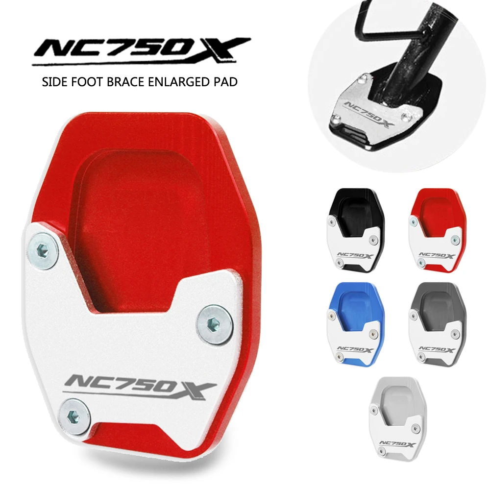 

New Motorcycle CNC Kickstand Sidestand Stand Extension Enlarger Pad For NC750X NC 750X NC750 X 2021 2022