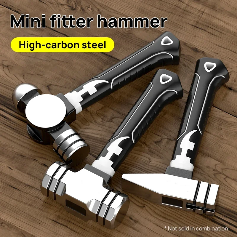 Imagem -02 - Mini Martelo para Carpintaria Encaixe de Martelo Octogonal Ferramenta Leve e Portátil Alça de Mão Multifunções Ferramenta de Unhas