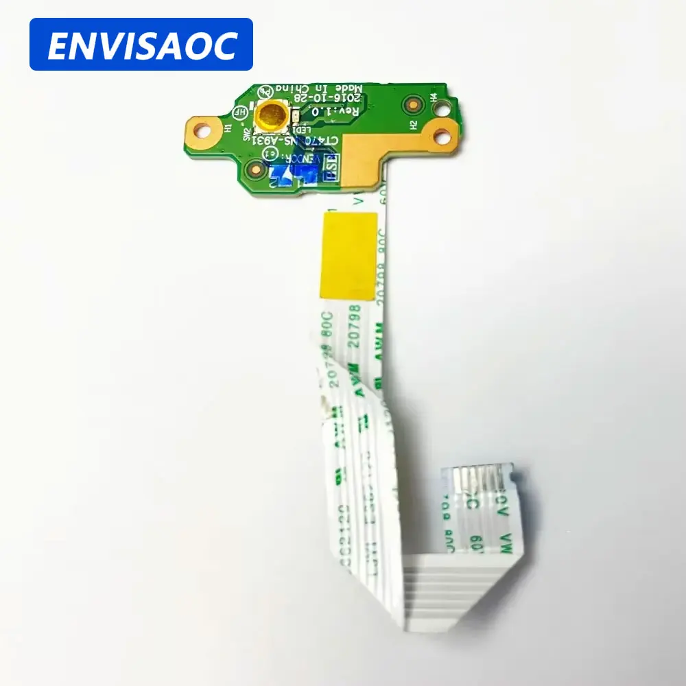 OEM For Lenovo Thinkpad T470 A475 laptop Power Button Board with Cable CT470 NS-A931 NBX0001JM00 00UR510 Repairing Accessories