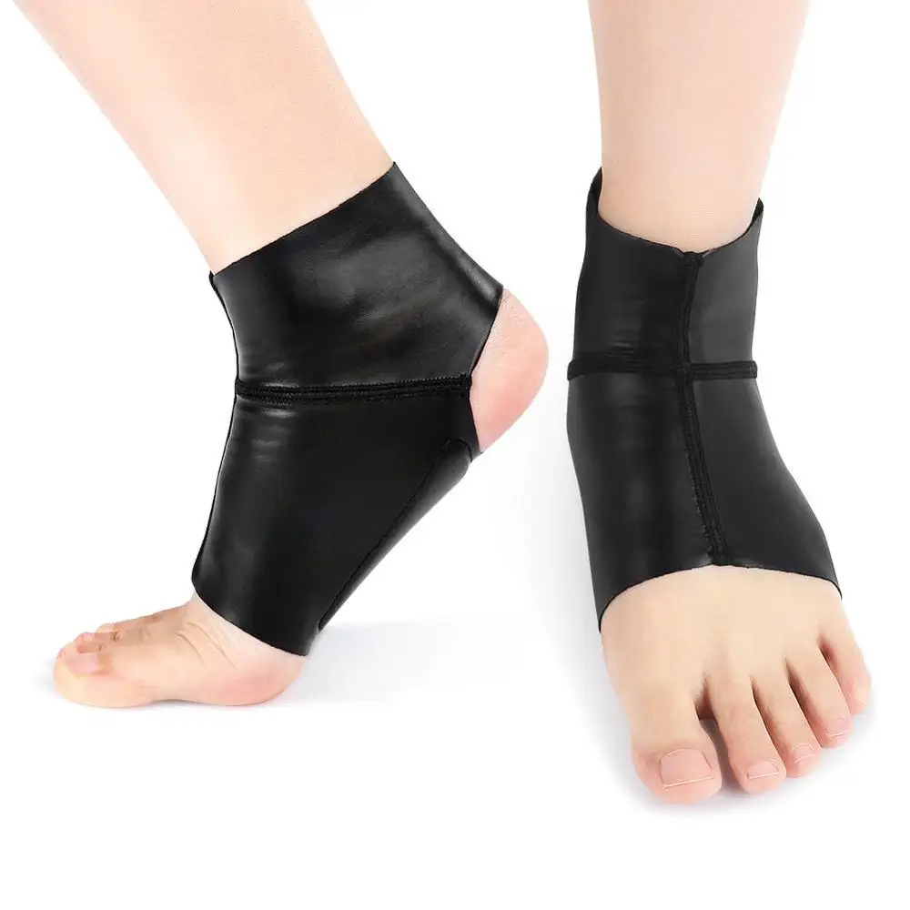 

1pc Ankle Support Brace Protector Ankle Splint Bandage For Arthritis Pain Relief Guard Foot Ankle Sprain Injury Wrap Belt Black