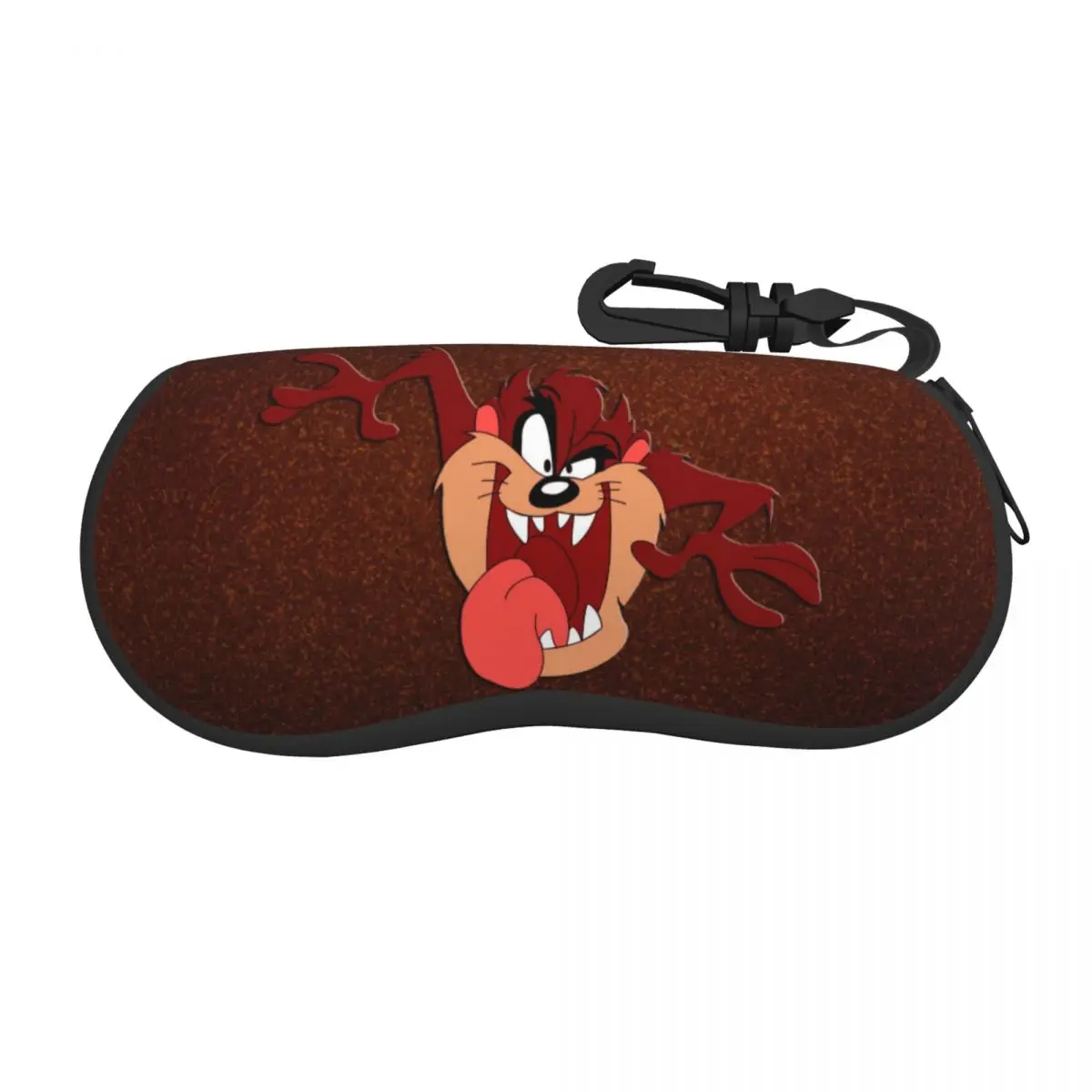 Custom Funny Tasmanians Cartoon Shell Eyeglasses Case Women Men Fashion Taz Devil Glasses Case Sunglasses Box Pouch