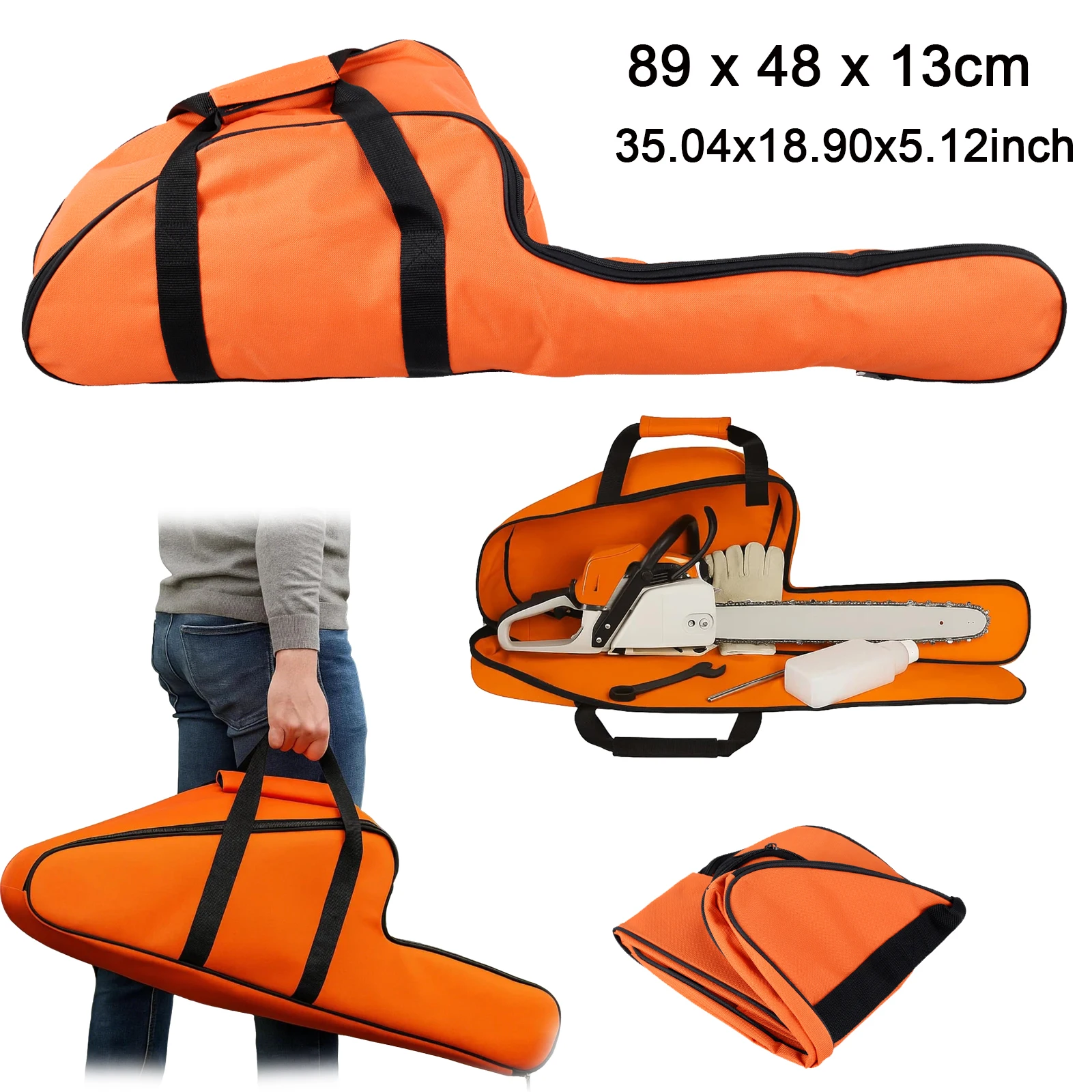 

Сумка-чехол для бензопилы из ткани Оксфорд, портативный водонепроницаемый защитный чехол-держатель для бензопил 12''/14''/16'', для хранения и защиты