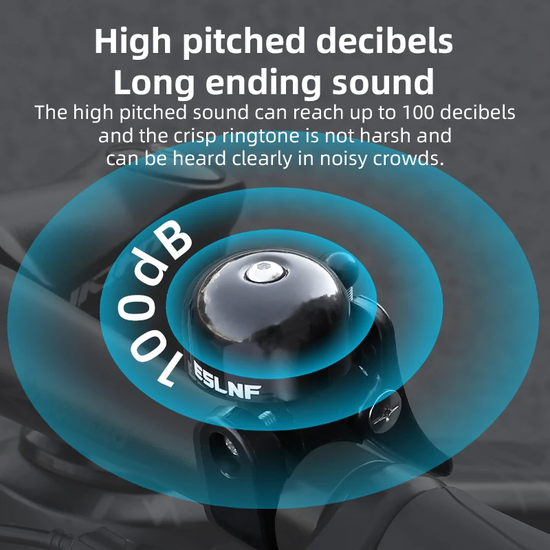 ESLNF Crisp Loud Sound Bike Bell Aluminum Alloy Bicycle Handlebar Bell Cycling Accessory