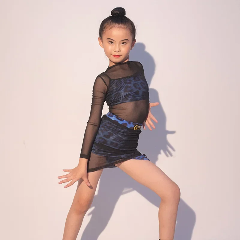 มาตรฐานแซมบ้ารุมบ้าแทงโก้ชุดเต้นรำลาตินเด็กผู้หญิงเด็กช่าช่าซัลซ่าเต้นรำเสื้อผ้าเด็กการแข่งขันชุดเต้นรำบอลรูม