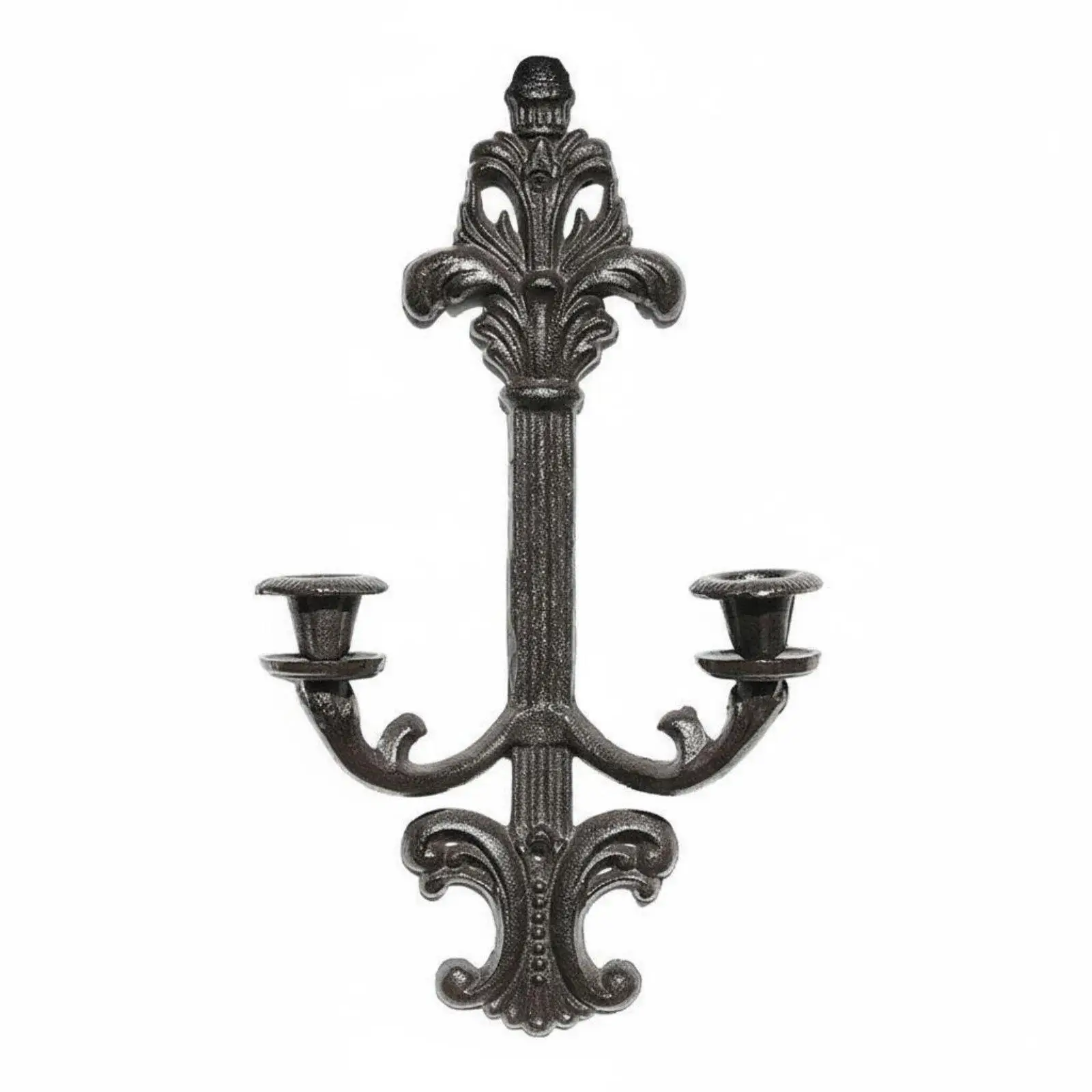 Heavy Duty Iron Candle Holder Wall Mounted with Geometric Hollow Design for Restaurant Bar and Living Room Warm Glow