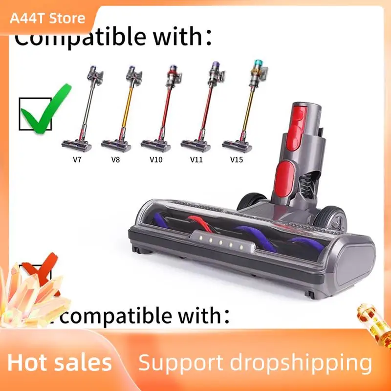 

A44T для Dyson V7 V8 V10 V11 V15 вакуумная головка с передними фонарями для твердых полов и ковров