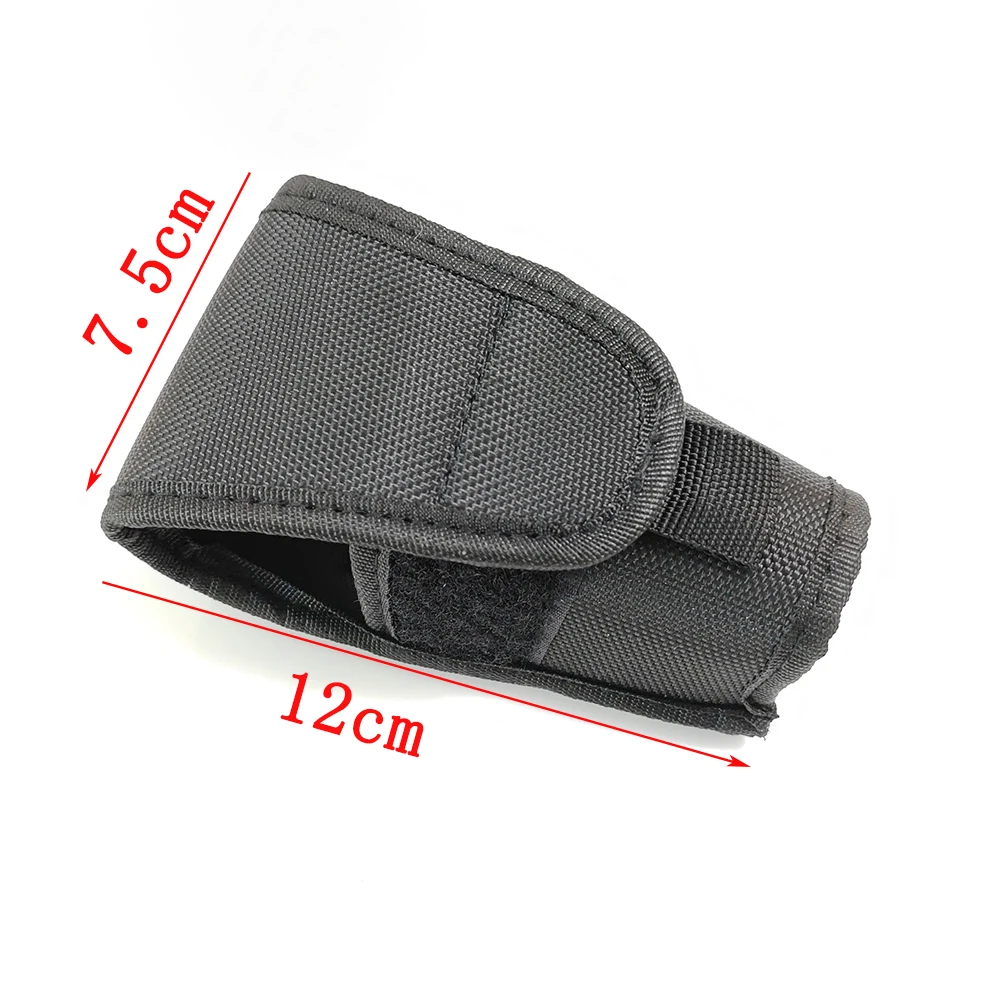 Tactical Molle Belt Flashlight Pouch Protector Storage Bag Carry Case Holster for Hunting Camping TC500 600L 700L C8 TF T1 TR500